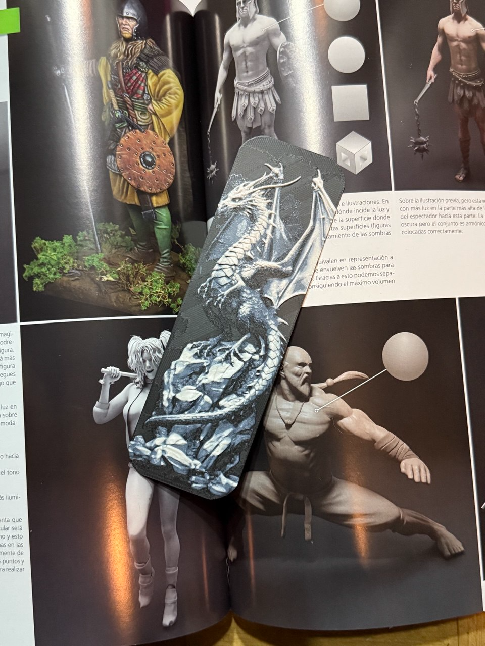 set of 4 dragon fantasy bookmarks