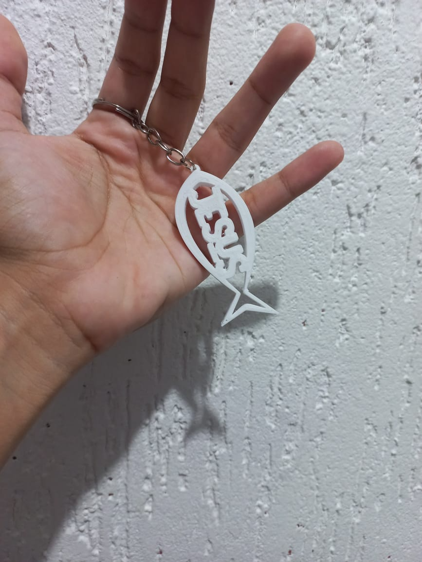 Jesus Fish Keychain
