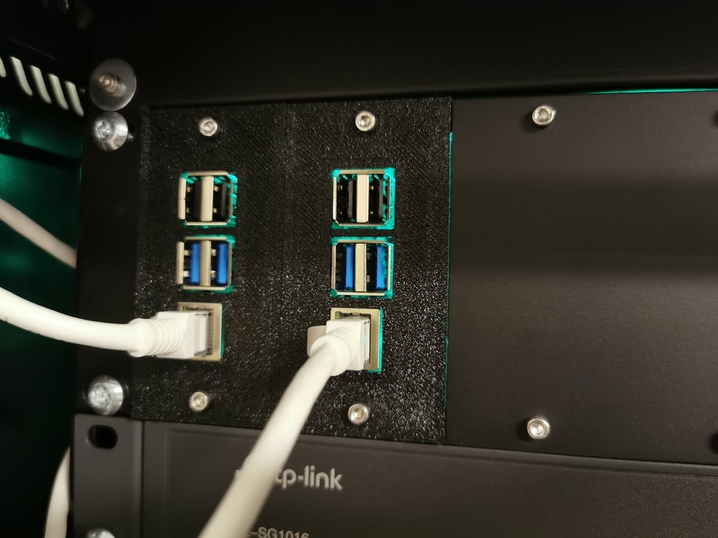 RaspberryPi-4/HueBridge Rack-mount (2U) - V2.0