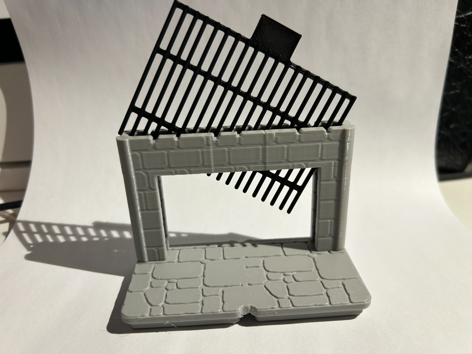 Portcullis 2x1 Section for Gridfinity Dungeon Kit