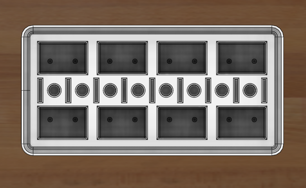 Nozzle Wiper and Cutter Holder Gridfinity 1x2