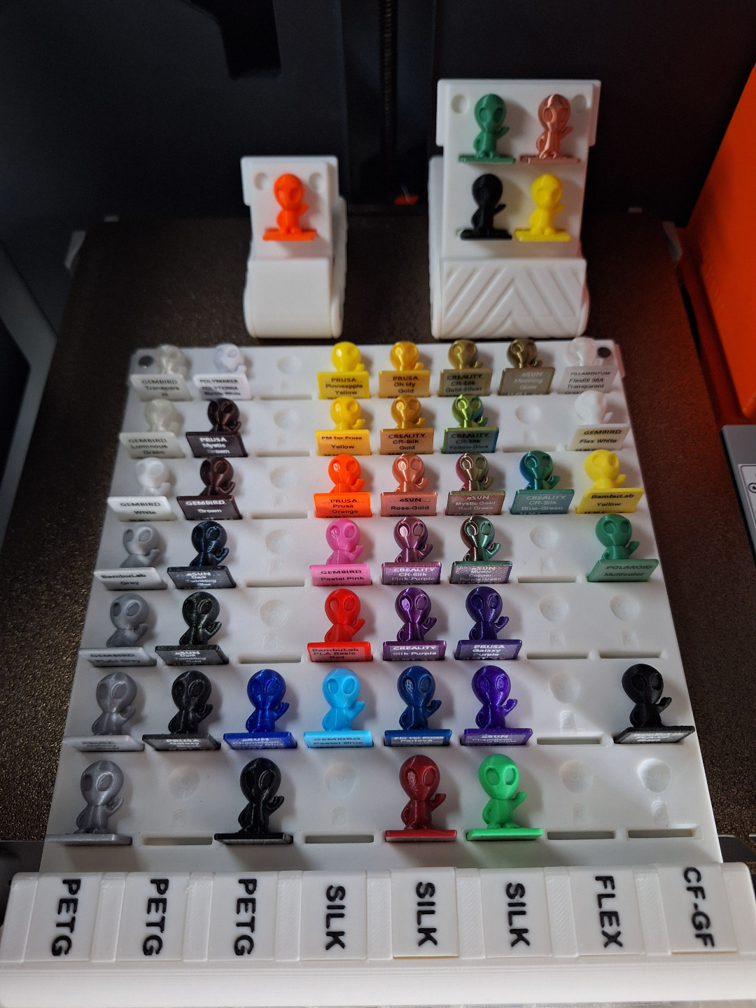 Little Alien: Filament Sample Swatch Box V-Shape