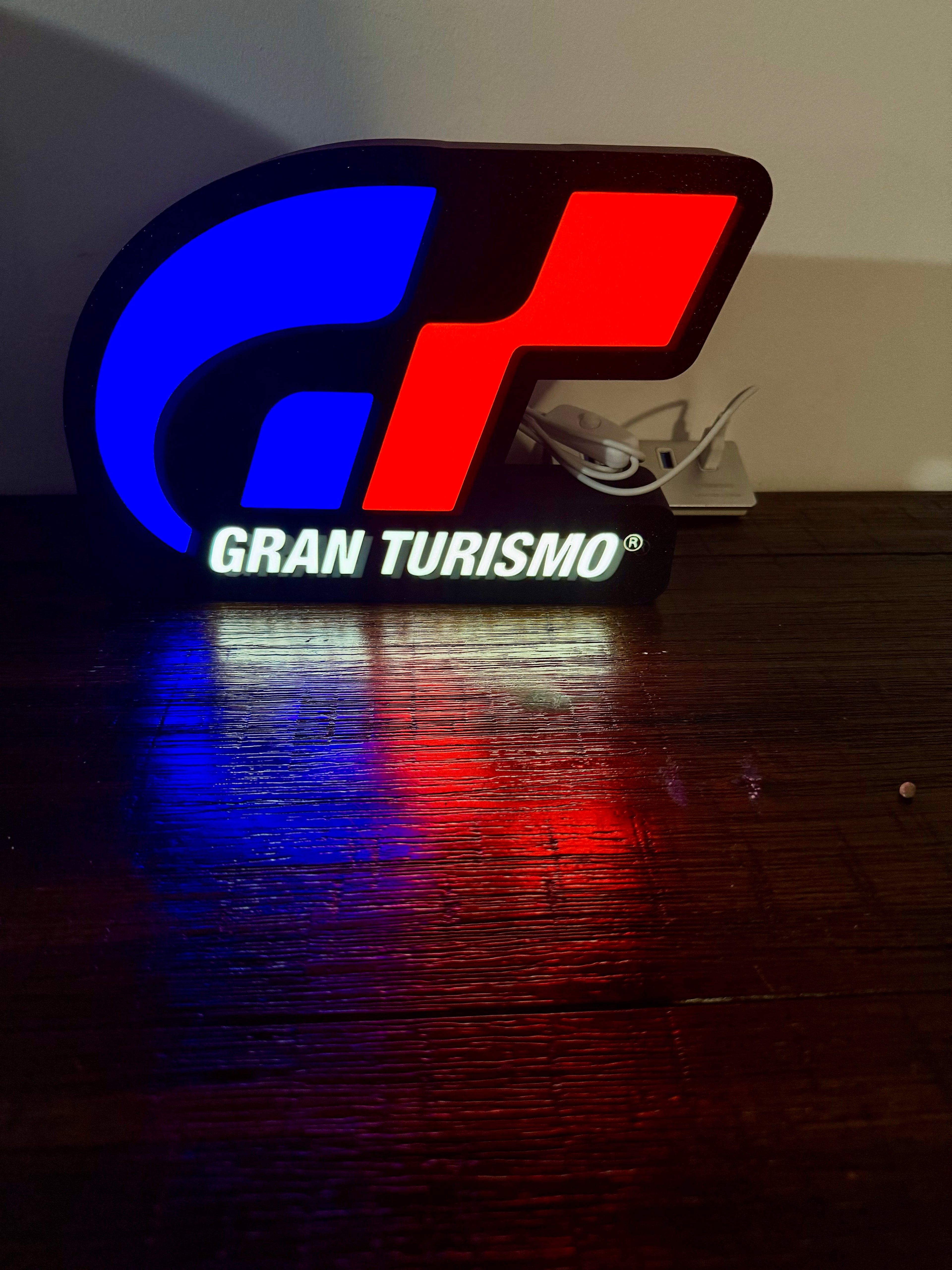 Gran Torismo PlayStation Game Logo Light Up Sign