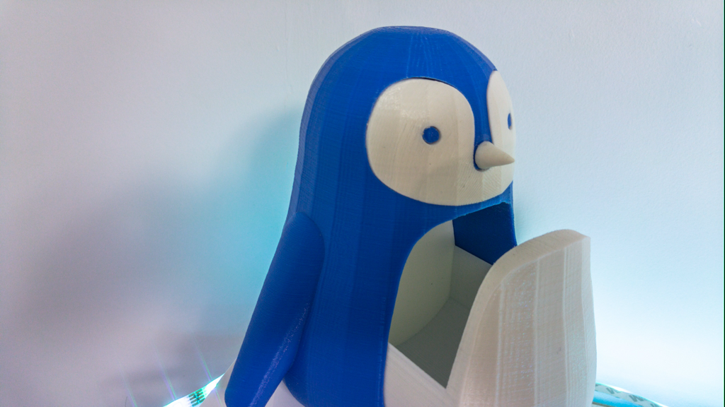 Cute Baby Penguin with Drawer Organizer