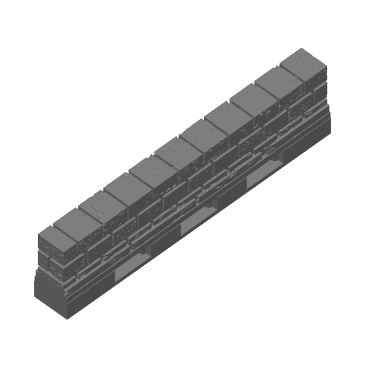 Low-Wall-Narrow w/Base Set| Cut Stone | Openlock 25mm
