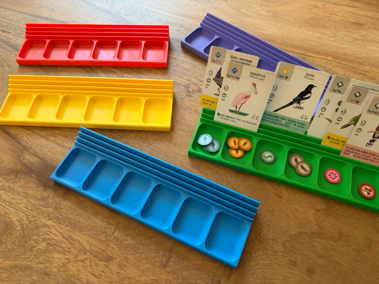Board Game Organizer – Token Trays & Card Holder