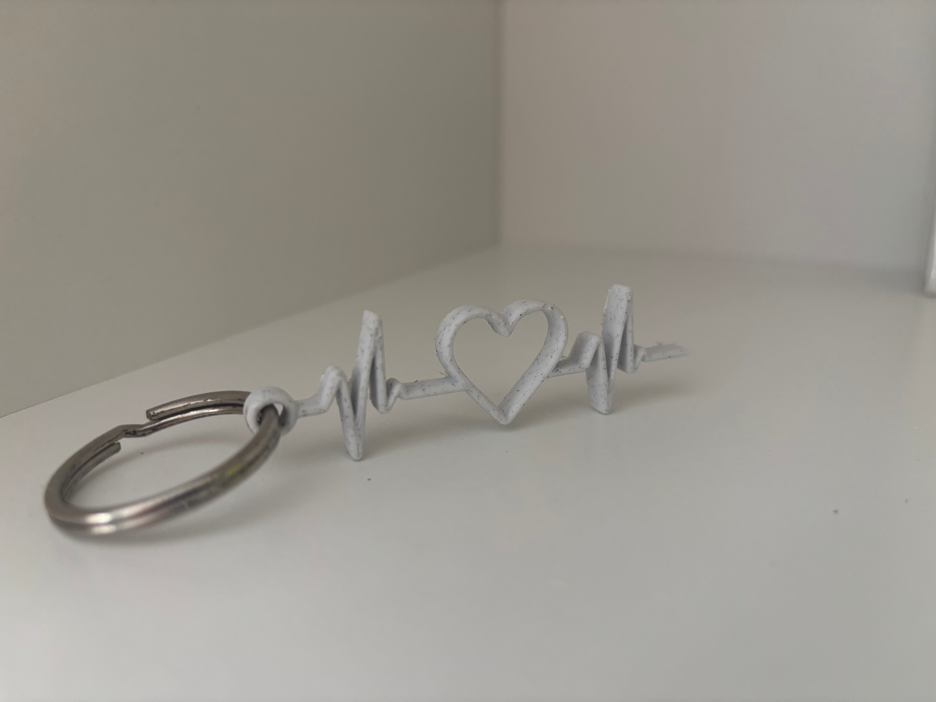Valentines Day Heartbeat Keychain Hanger