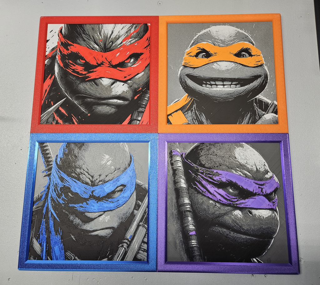 200x200 Hueforge Frames x4