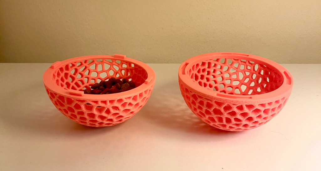 Cat snacks Voronoi ball