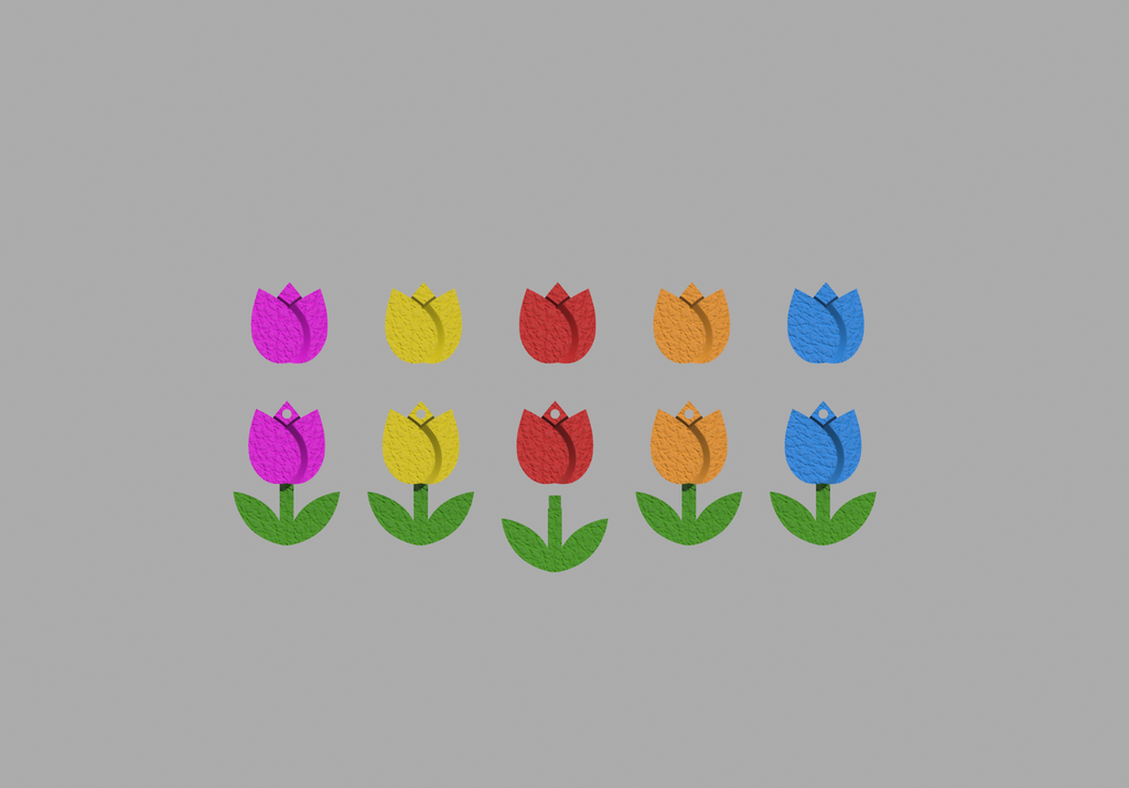 Tulips earrings