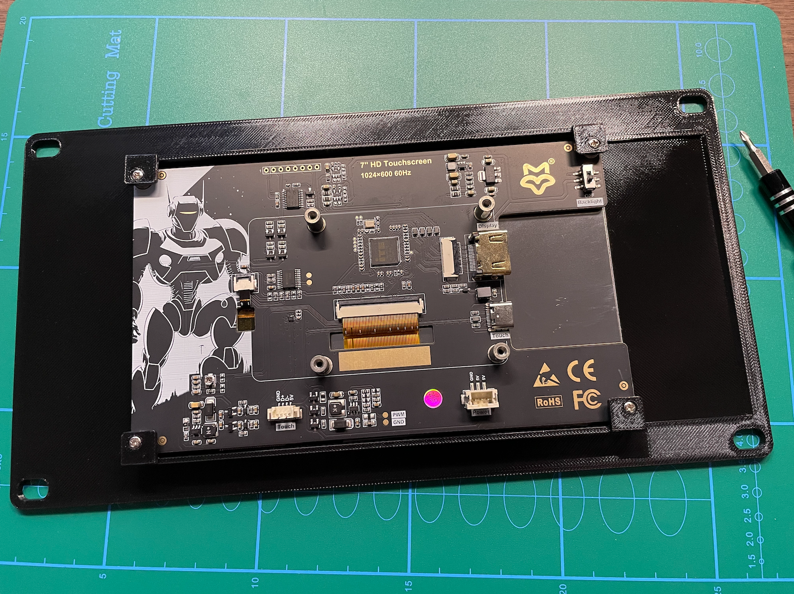 LUCKFOX 7” Touchscreen Mount for 10” Rack / KWS v2