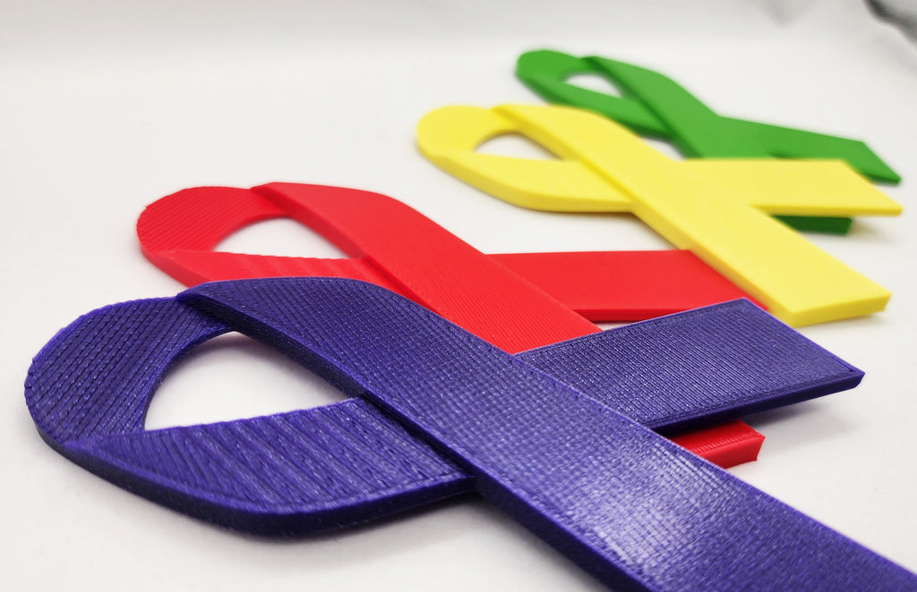 3D Awareness Ribbon Pin