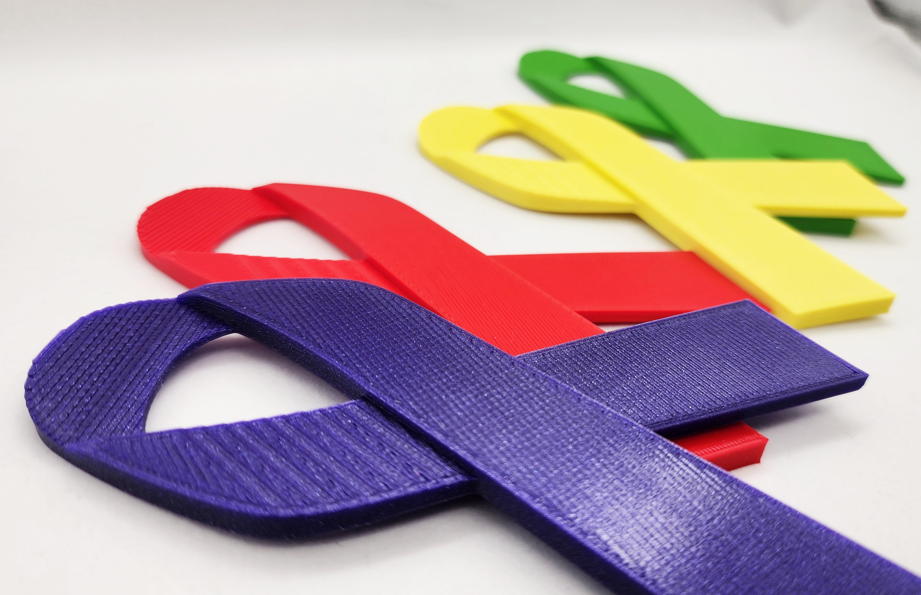 3D Awareness Ribbon Pin