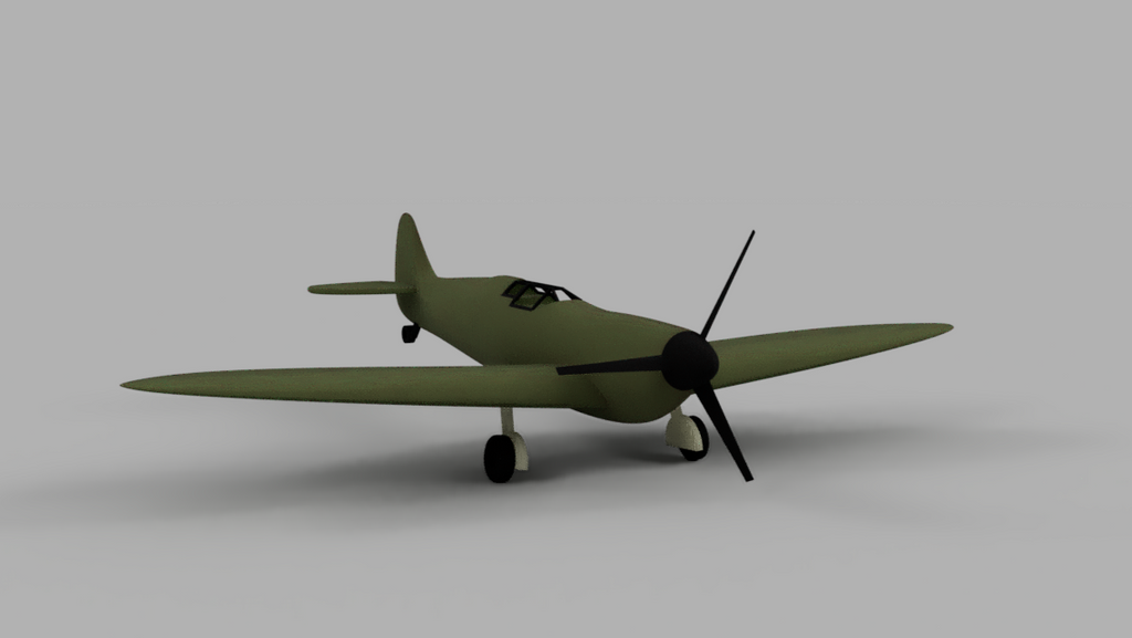 Spitfire Plane Kit Card