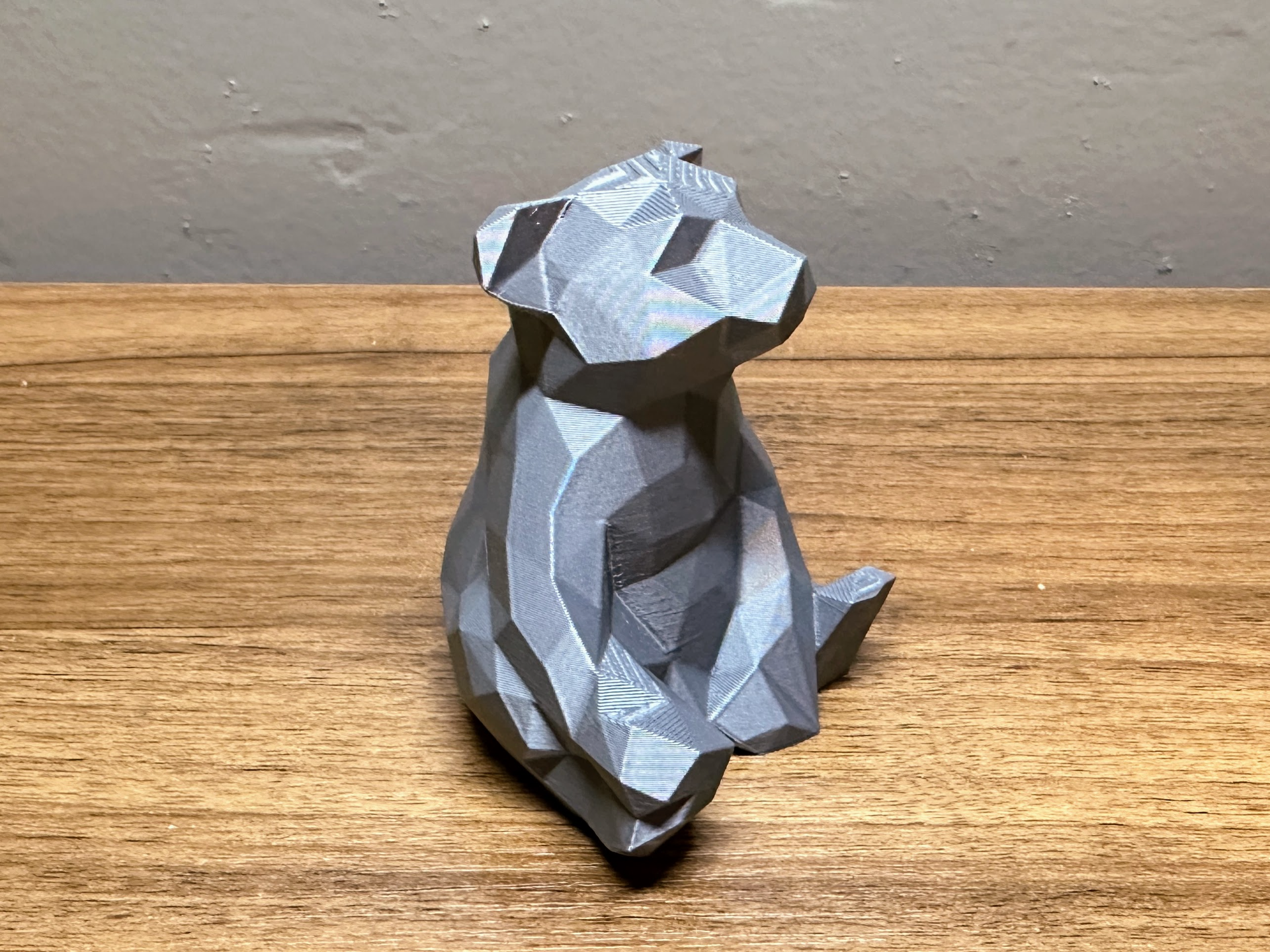 3" Low Poly Bear Chilling Statue Toy~no supports