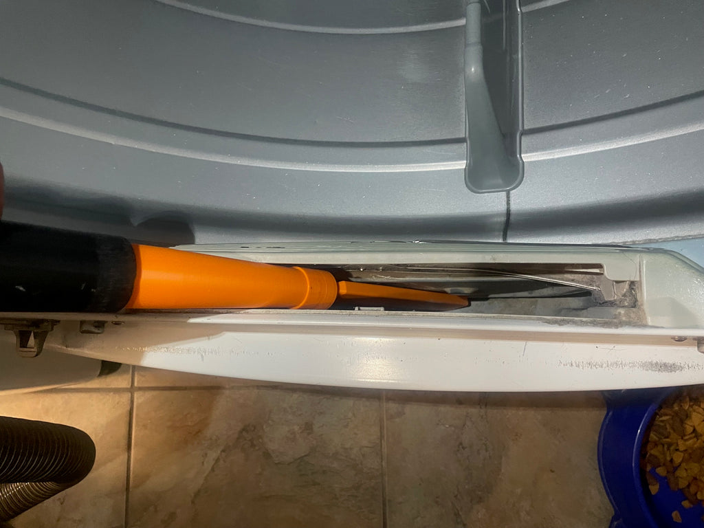 Dryer Lint Trap Vacuum Attachment and Extension