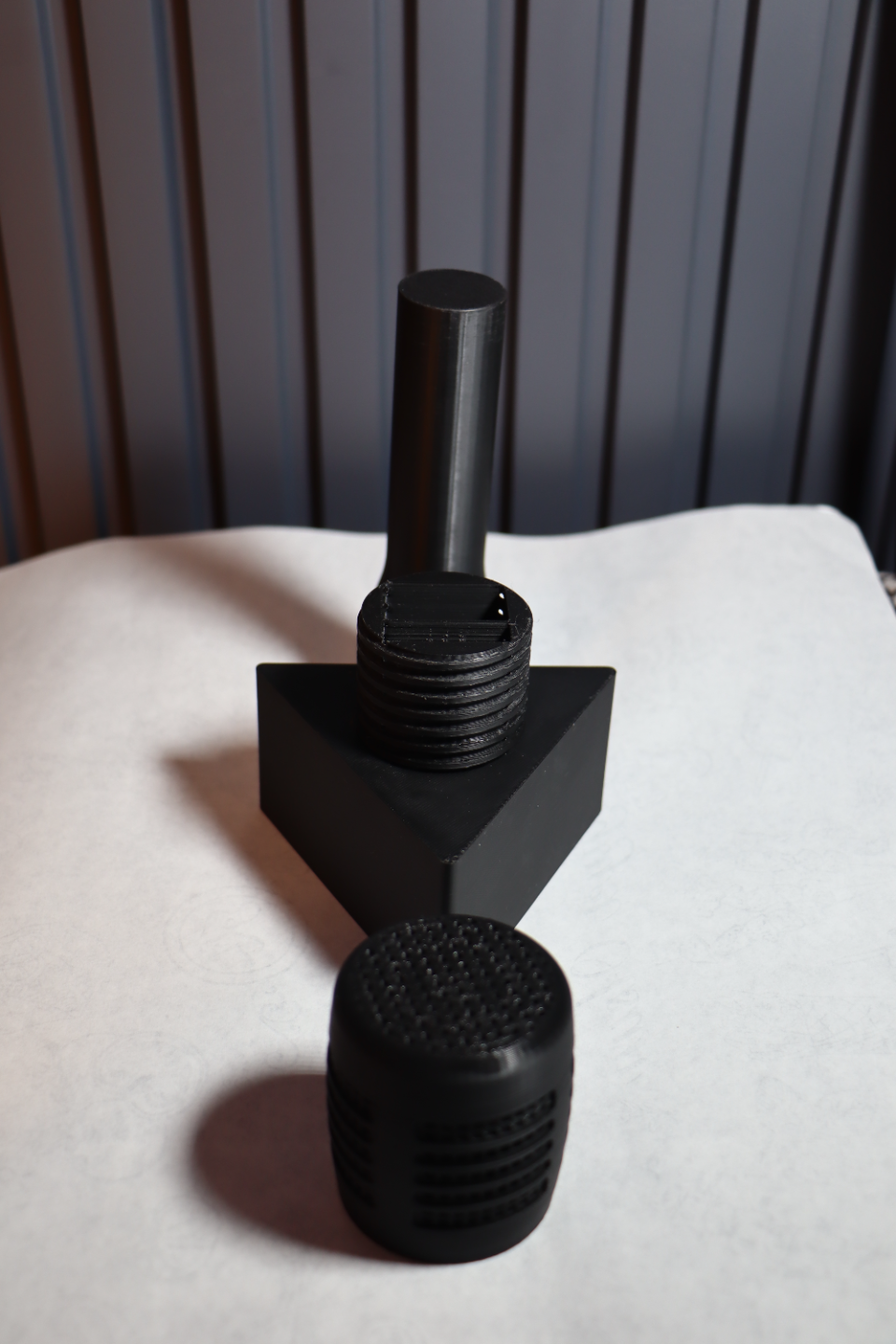DJI mic handle with logoplate