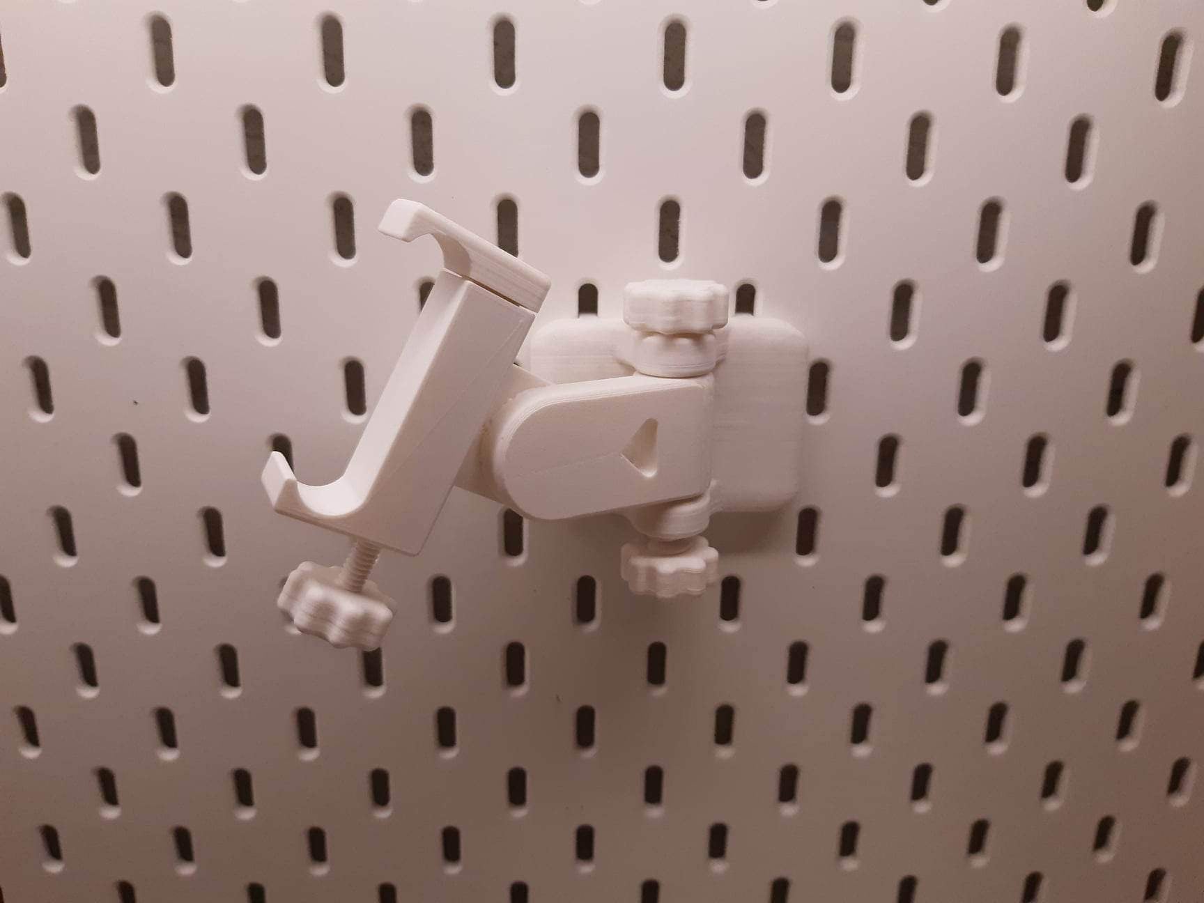Adjustable Skadis phone mount