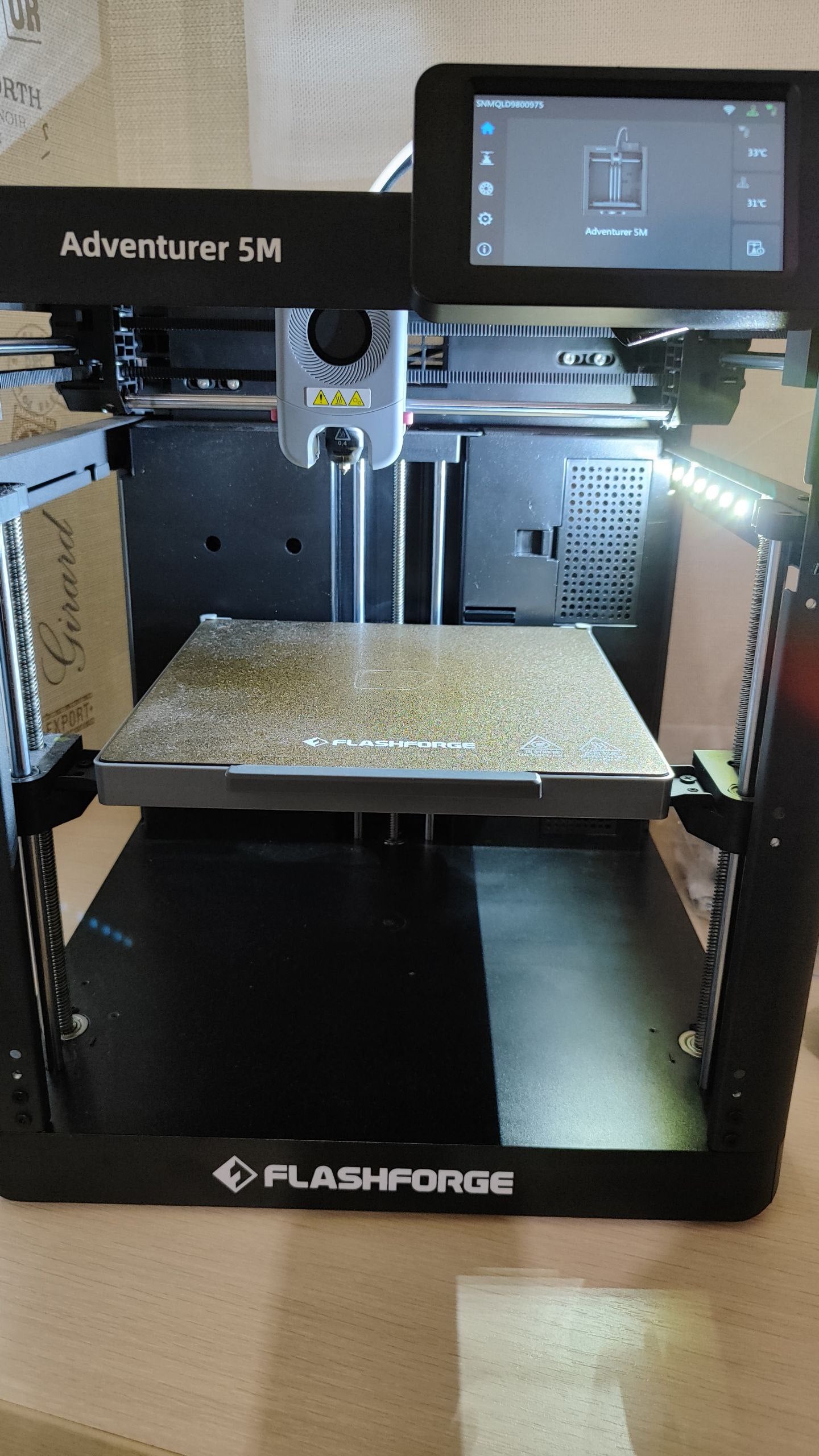 Flashforge Adventurer 5M LED mount