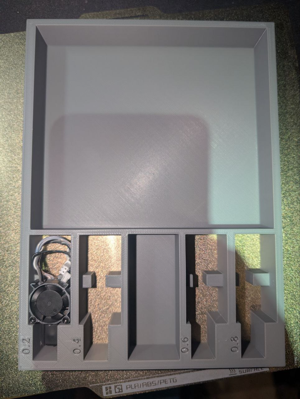 Full size X1C hotend insert 4 AMS Riser v2 drawer