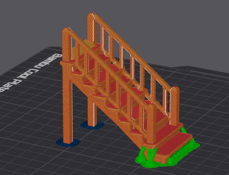 Wooden Staircase Miniature