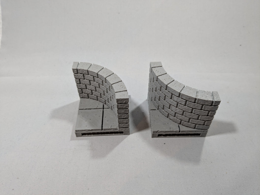 Cut Stone curved wall (OpenLOCK system)