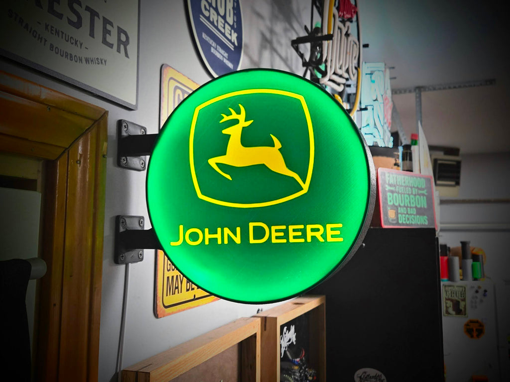JOHN DEERE LOGO - 2-Sided Station Lightbox Sign