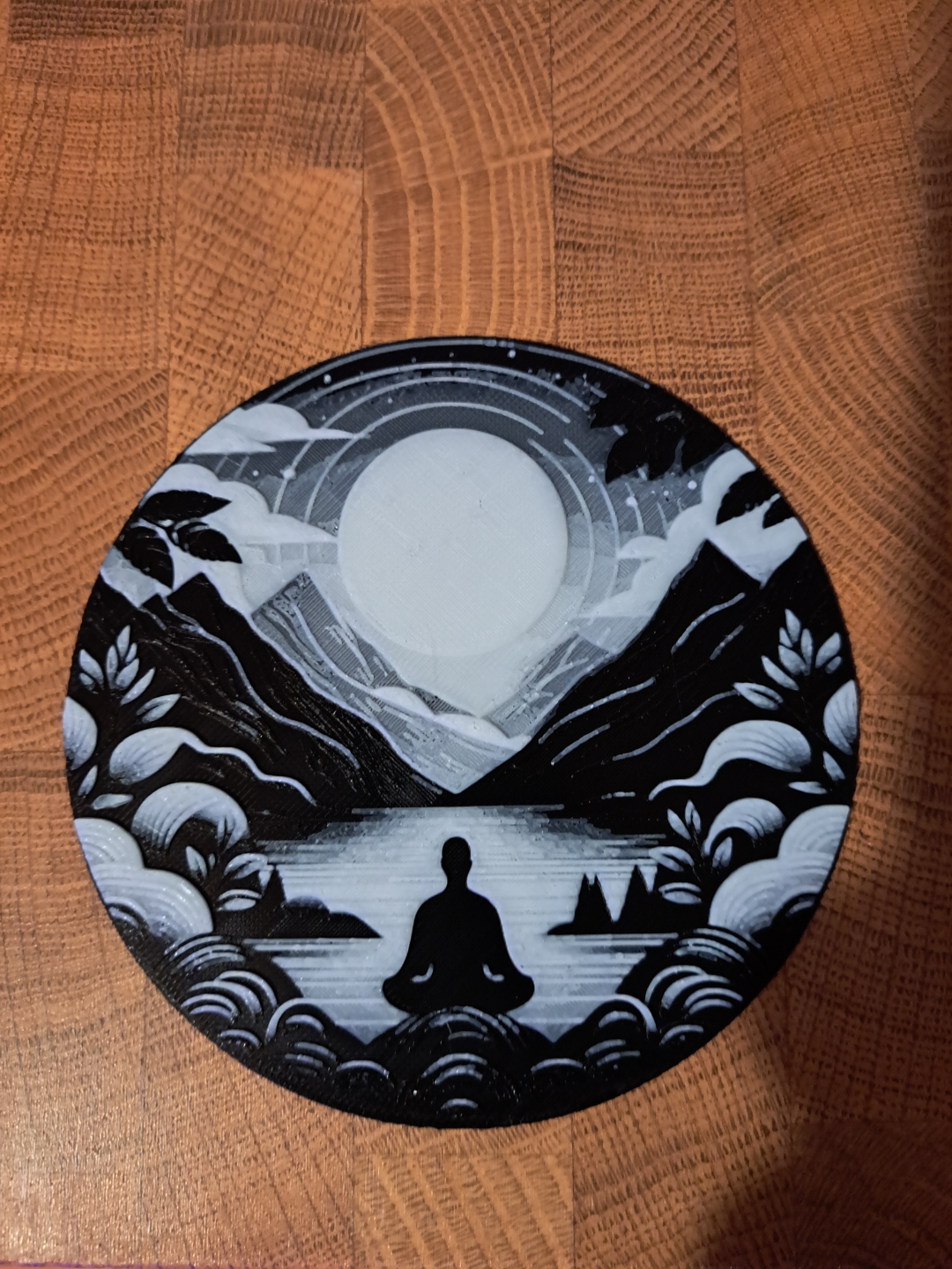 HueForge Coaster Relaxing Scene 10,5 cm Diameter