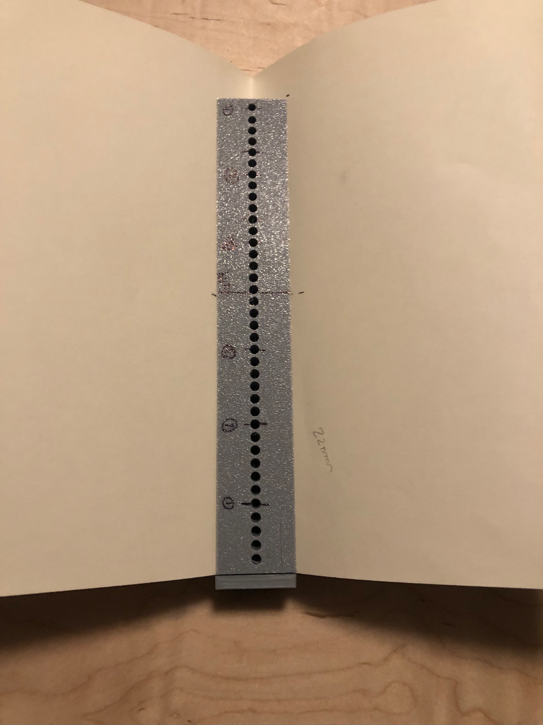 Book Binding Hole punching Jig