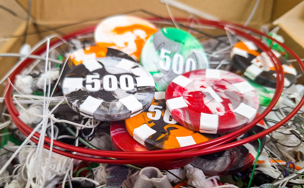 Poker Chip Mold from Poop-One mold for all values