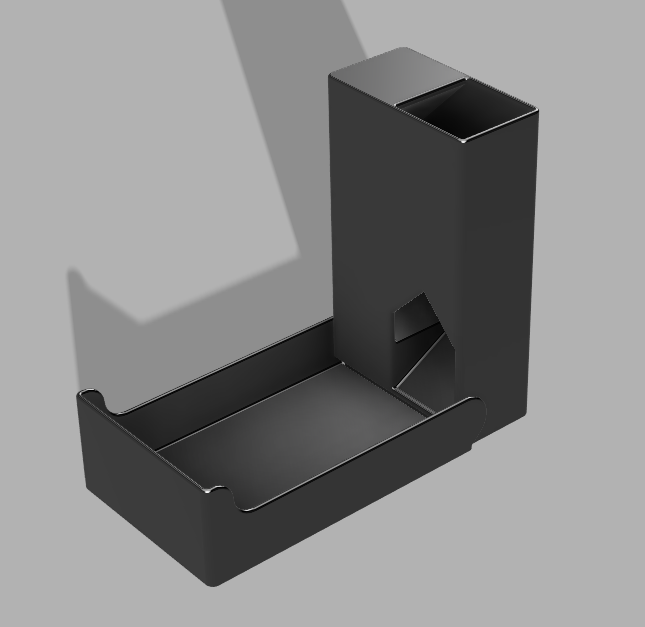 Portable dice tower and storage (print in place)