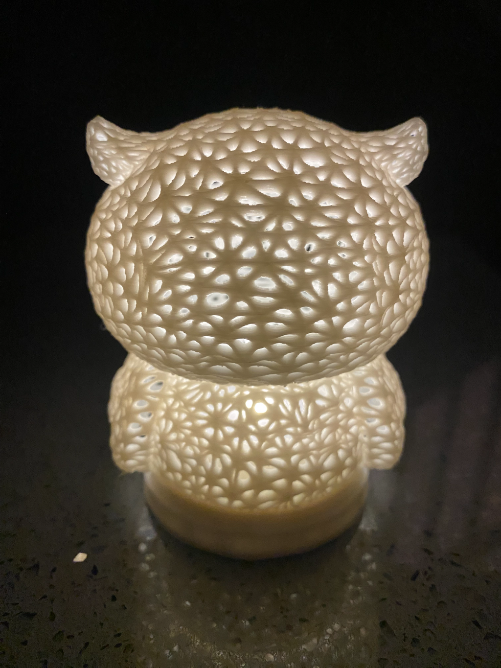 owl tea light lamp