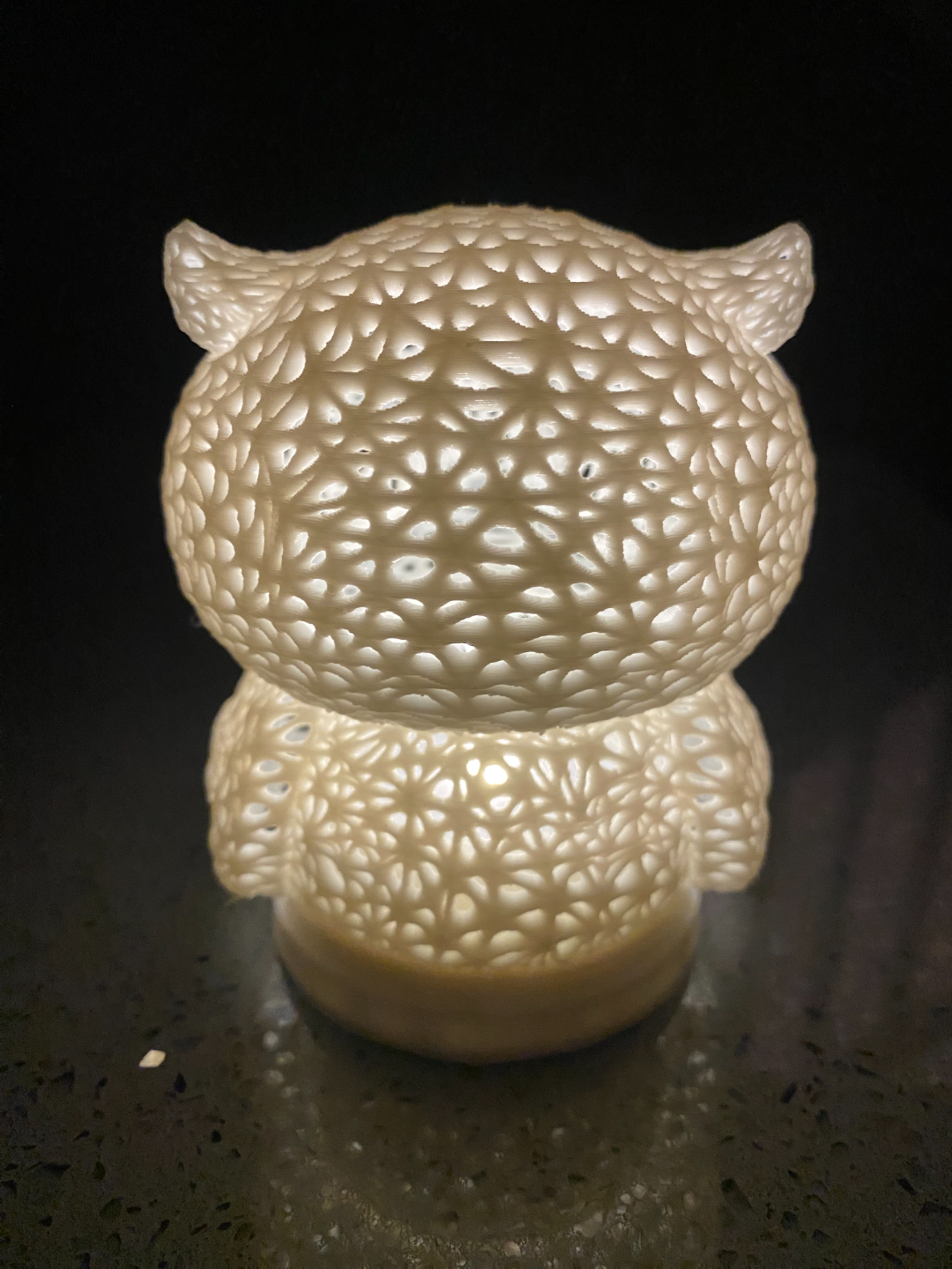 owl tea light lamp