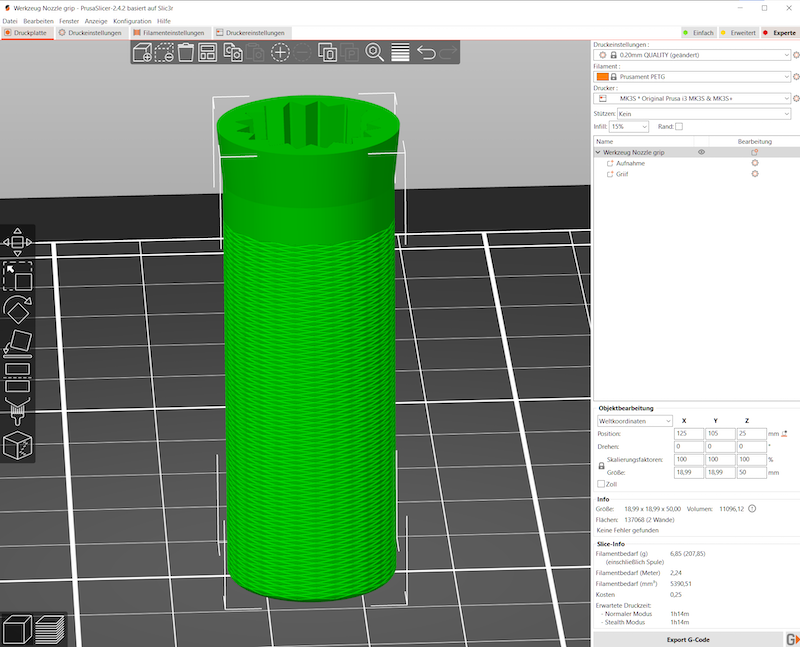 E3D Revo nozzle removal tool