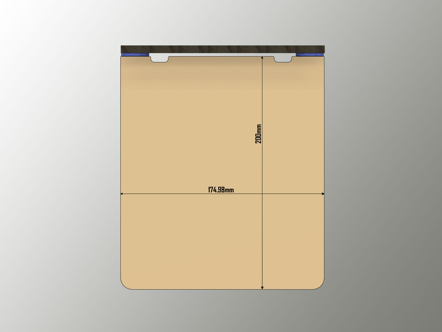 Large simple flat Shelf for Multiboard