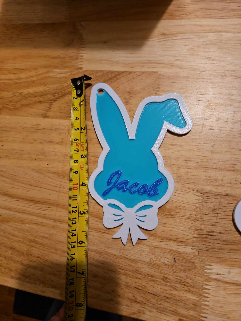Easter bunny gift tag female