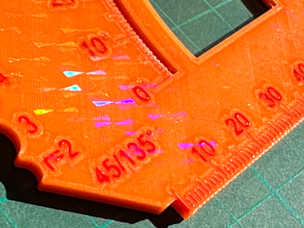 Template for Measuring Angles & Radii from 2-16mm