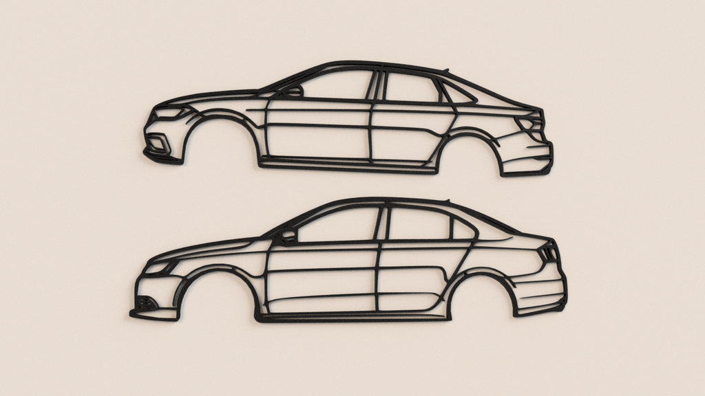 VW Jetta Models 2D wall art decor