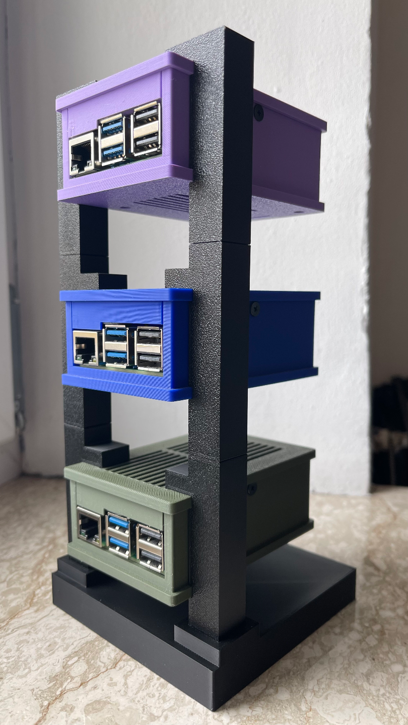 Case Stand for PI 5 Case with Geekworm X1001 NVME