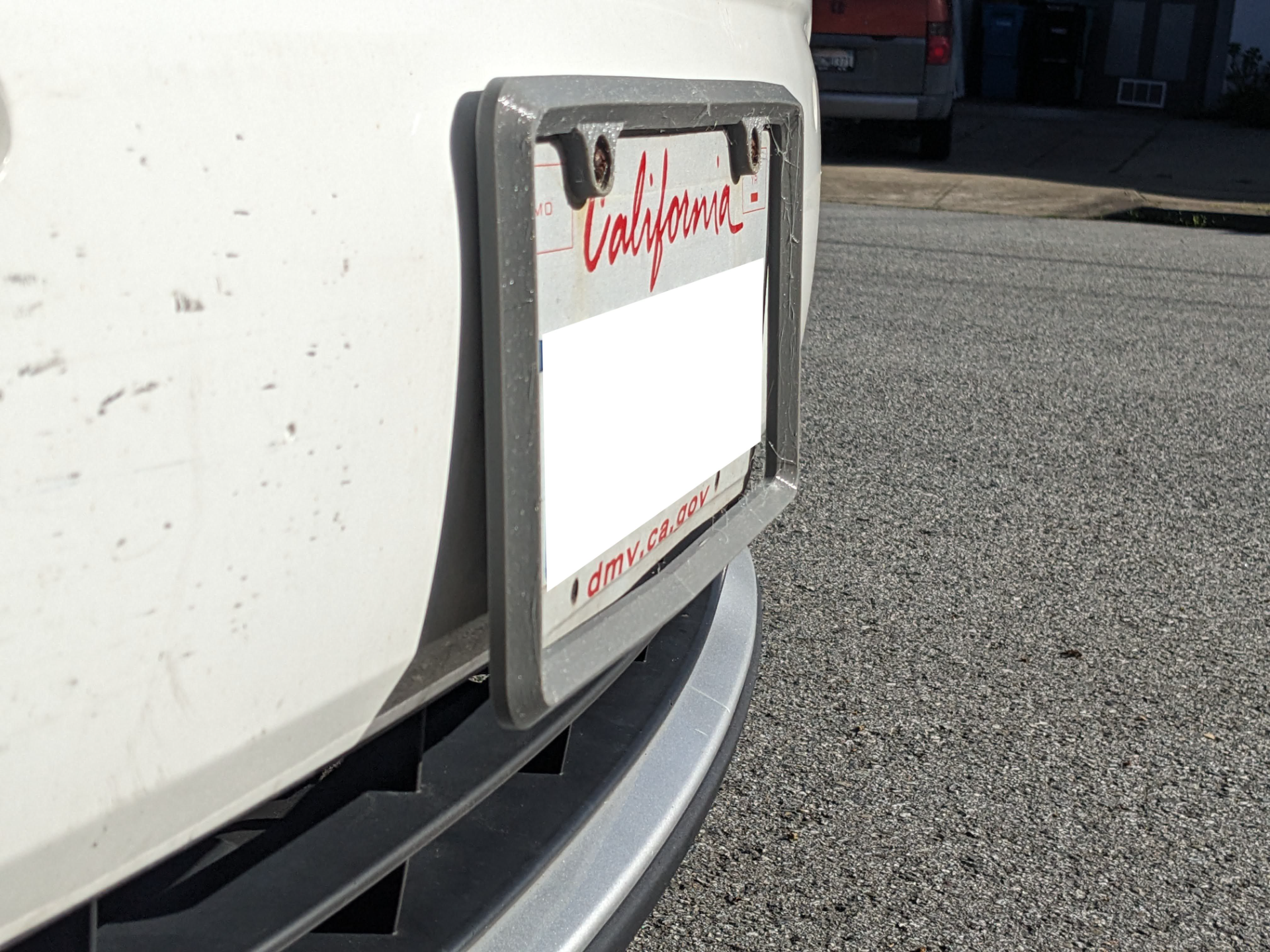 TPU License Plate Frame Bumper Saver (Parking Aid)