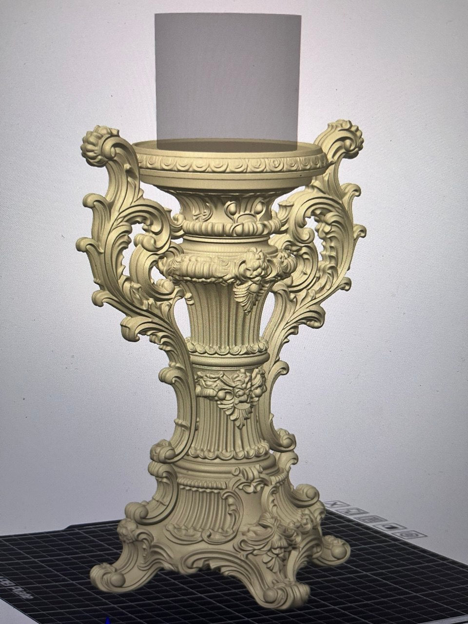 candelabro barroco semana santa para vela