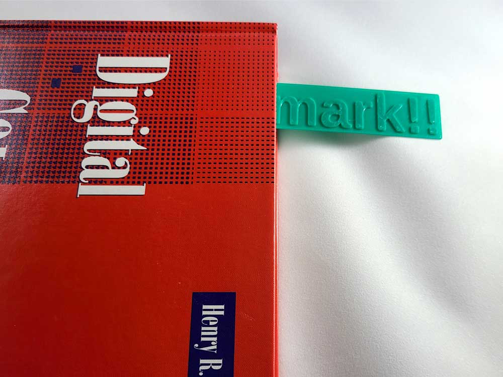 Customizable Text Bookmark with Raised Letters
