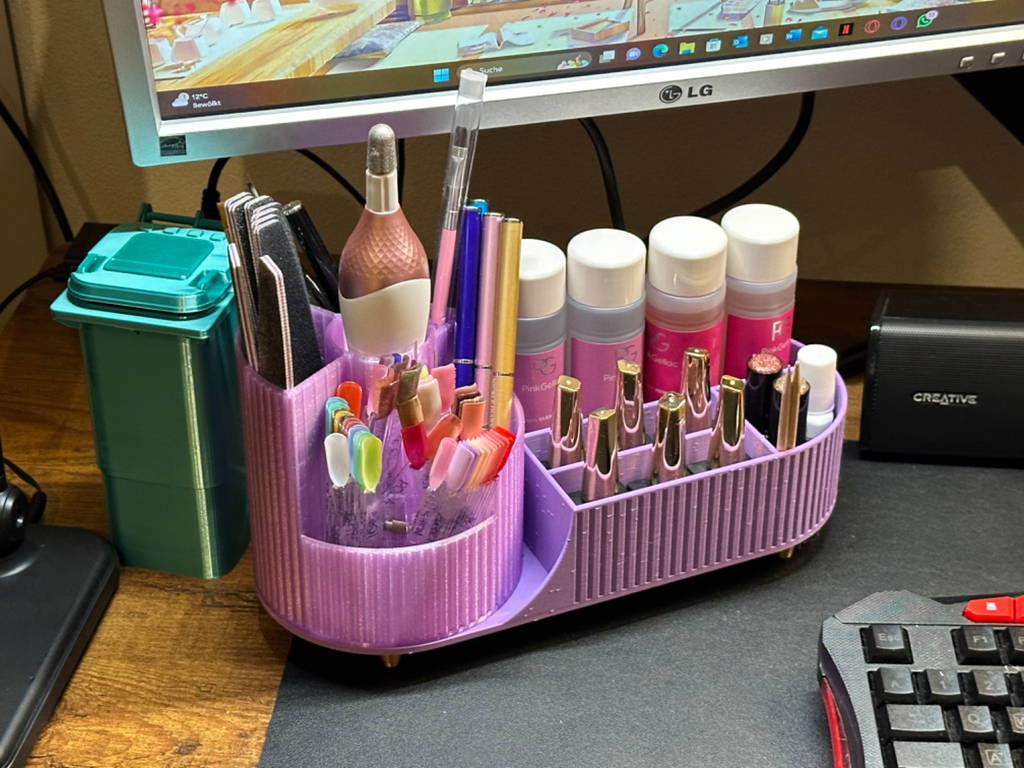 Bathroom and Cosmetic Organizer with Carousel