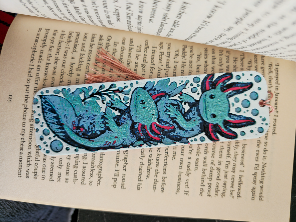Axolotl Fantasy Bookmark 6 Colours 1 AMS