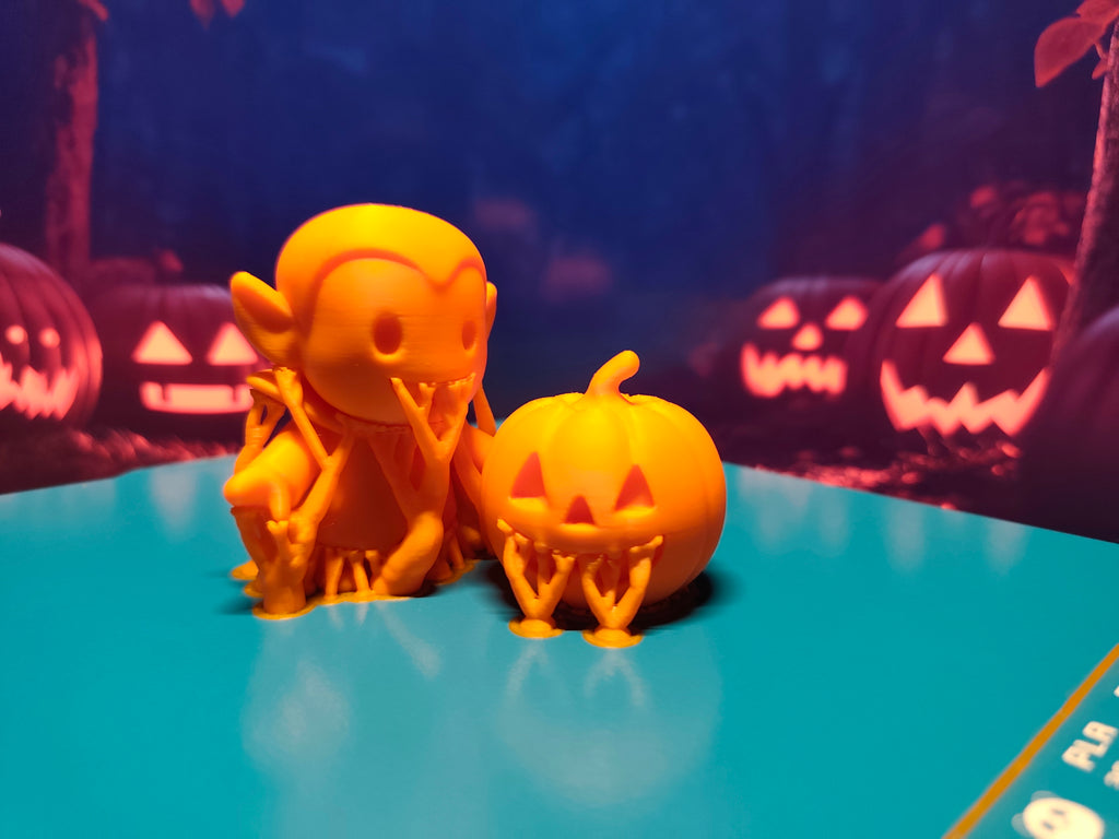Cute Vampire & Pumpkin – Easy to Customize