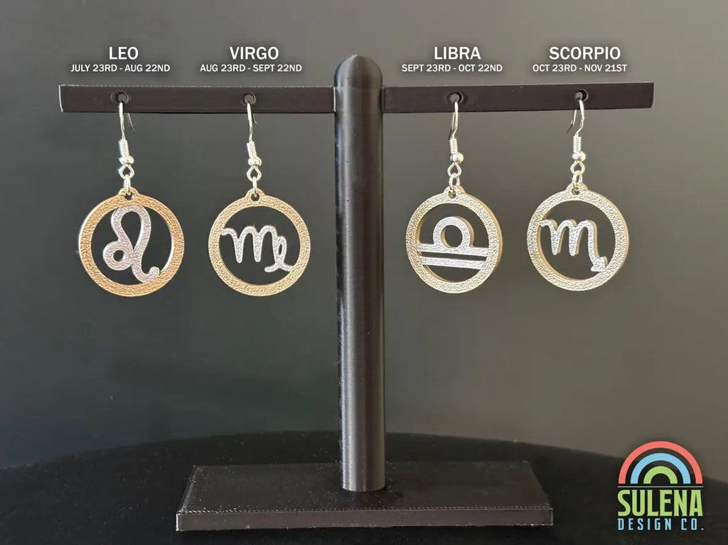Zodiac Earrings • All Signs • Free Commercial Use