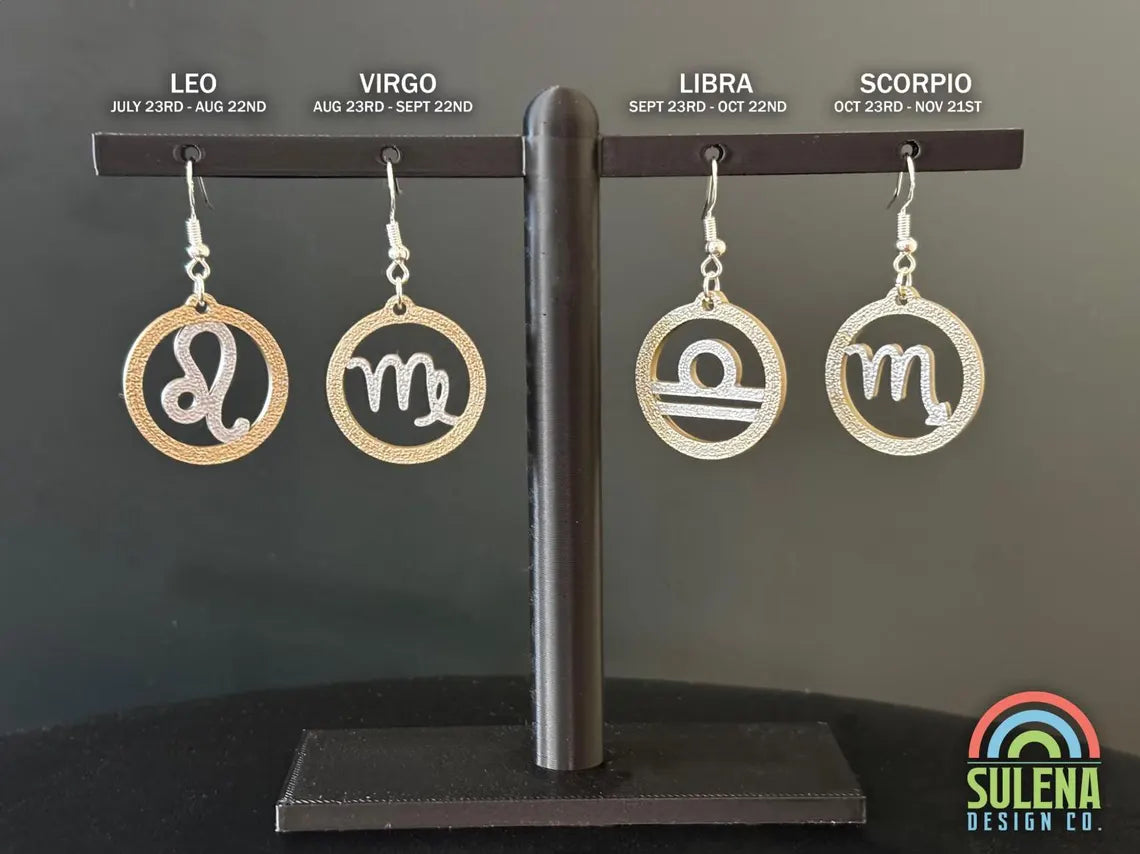 Zodiac Earrings • All Signs • Free Commercial Use