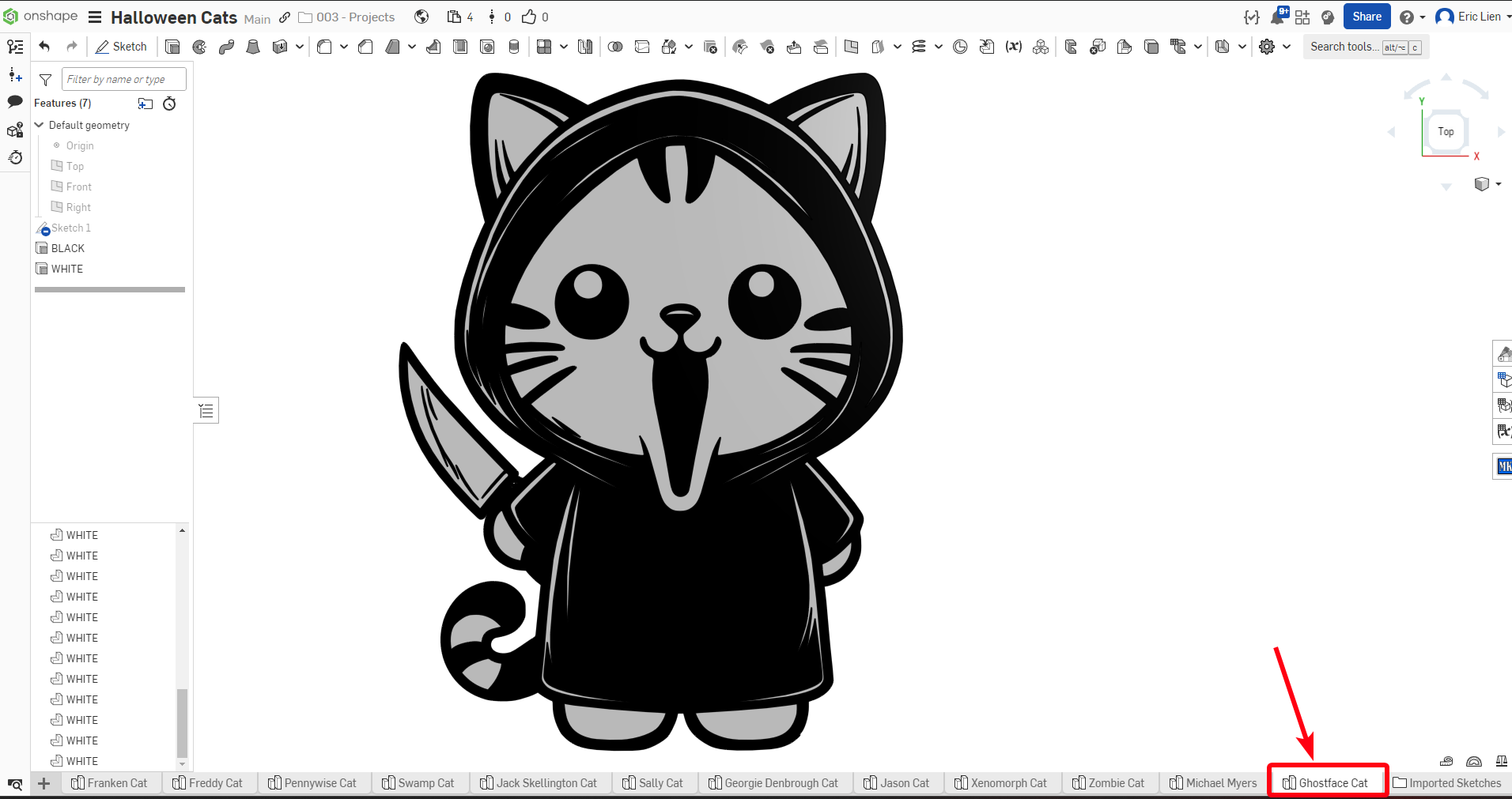 Ghostface (Scream) Cat - User Requested