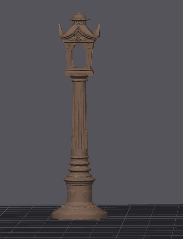 Miniature street lamp