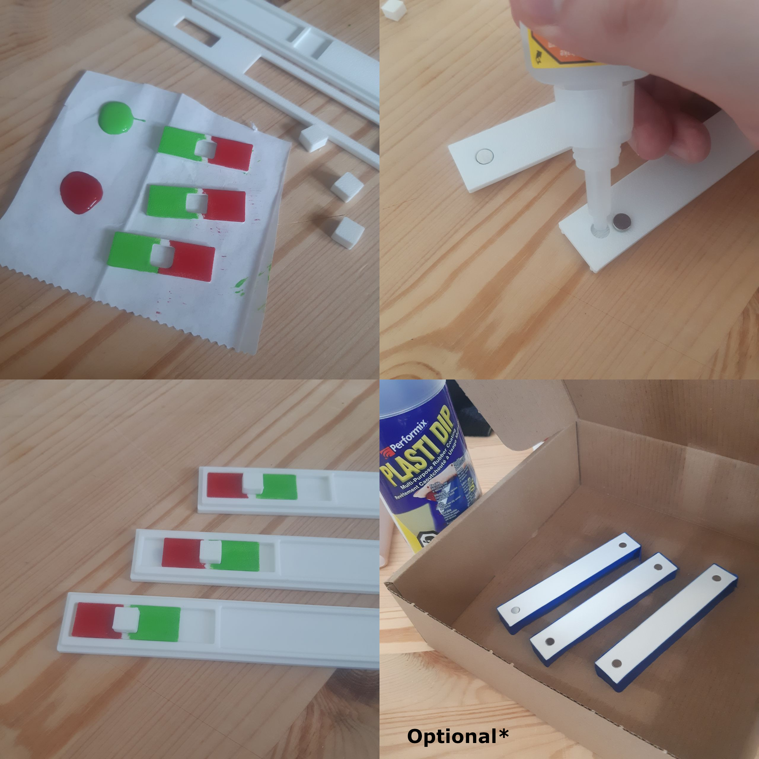 Magnetic Toggleable Physical Todo List For Fridge